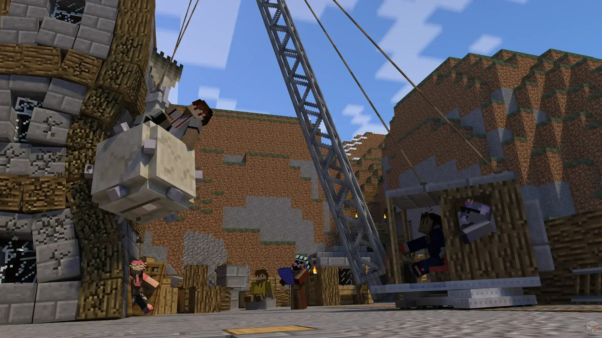A protected player build on BadWolfMC.