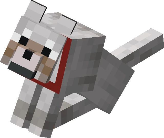A Minecraft Wolf