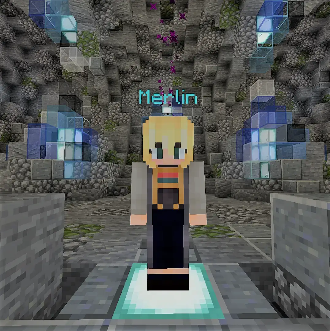 The Doctor/Merlin in her Crystal Cave prison