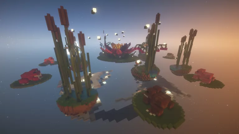Lotus BedWars map on BadWolfMC: An Adult Minecraft Server