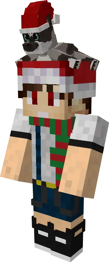 Cesar wearing his Santa Jack Jack Hat Appearance!