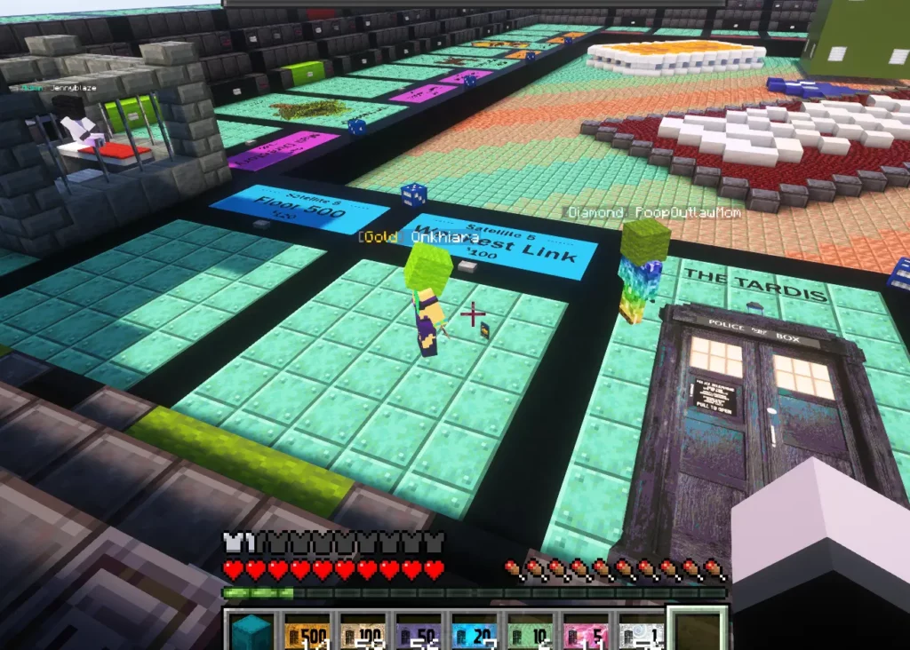 Mineopoly game play on BadWolfMC
