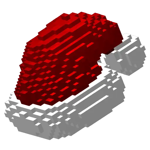 A Minecraft Santa Hat