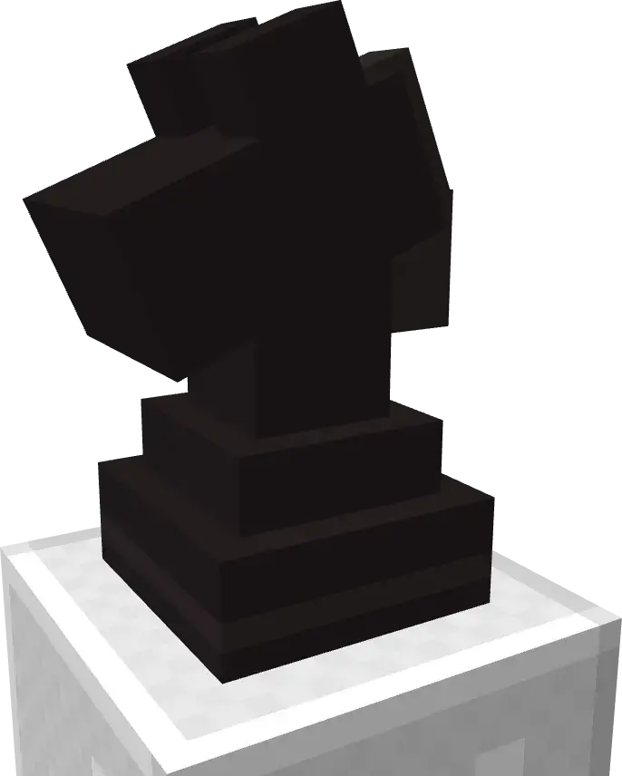 A Knight Chess piece in Minecraft.