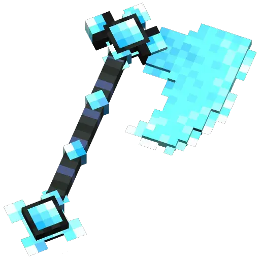 Sonic-themed axe cosmetic.