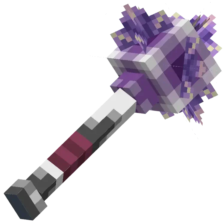 Sonic-themed mace cosmetic.