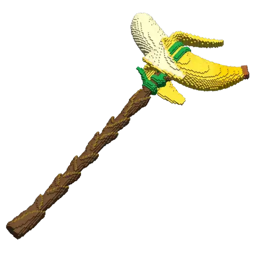 Sonic-themed pickaxe cosmetic.
