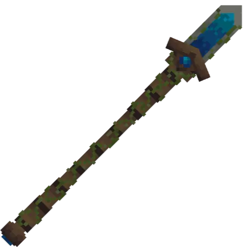 Sonic-themed spear cosmetic.